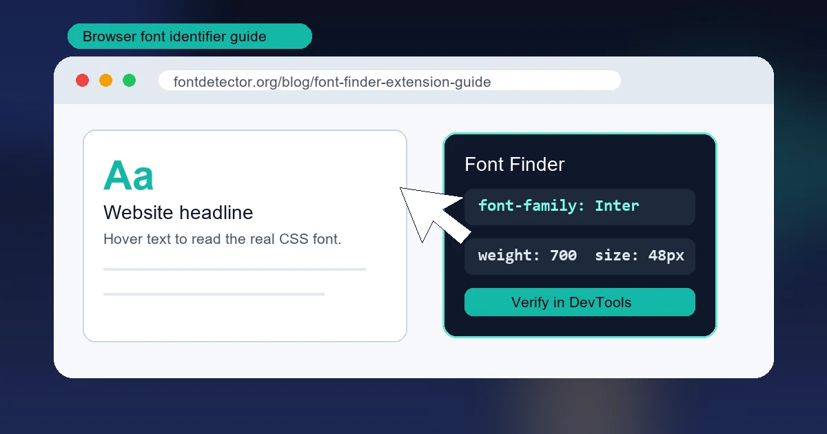 Flujo para detectar fuentes de Shopify desde los ajustes de tipografía hasta la inspección CSS